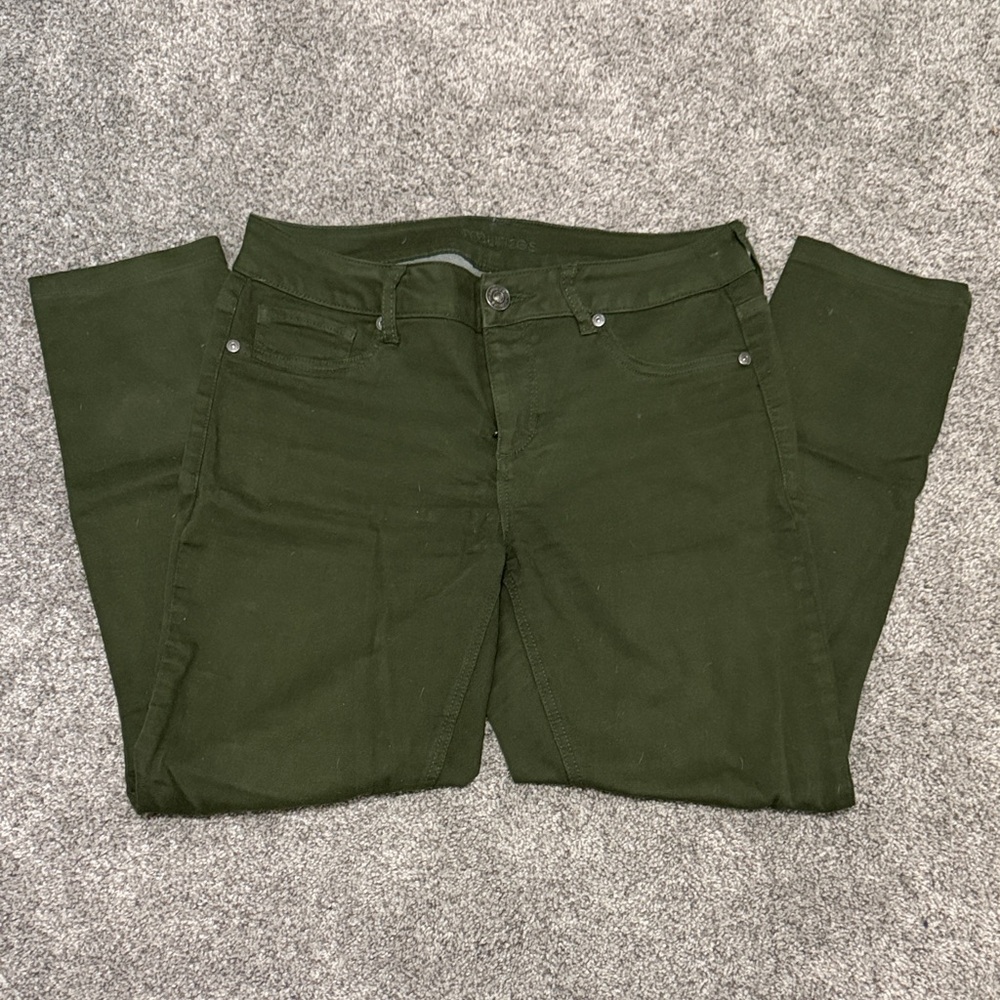Maurices Dark Green Skinny Leg Jeans